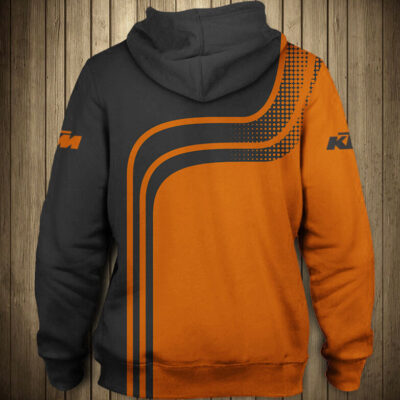 KTM Motorcycles Custom Name Number Pullover Hoodie