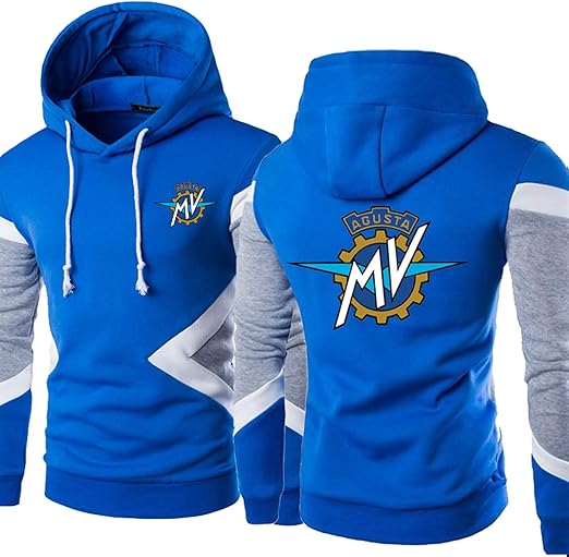 MV Agusta Black White Zip Up Hoodie