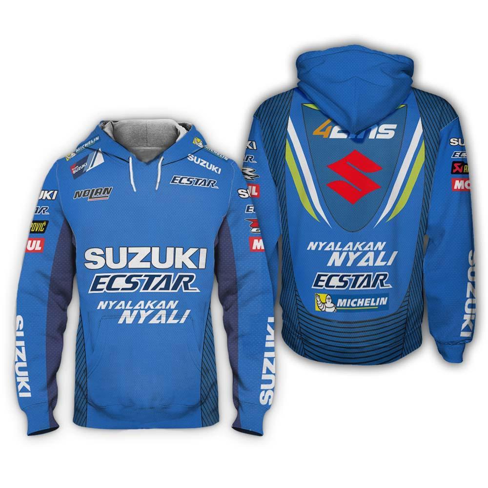 Suzuki Motorcycles Team Racing Pullover Hoodie