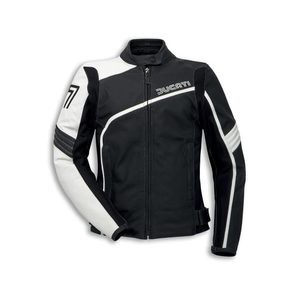 Leather Jacket Historical Ducati 77 Woman