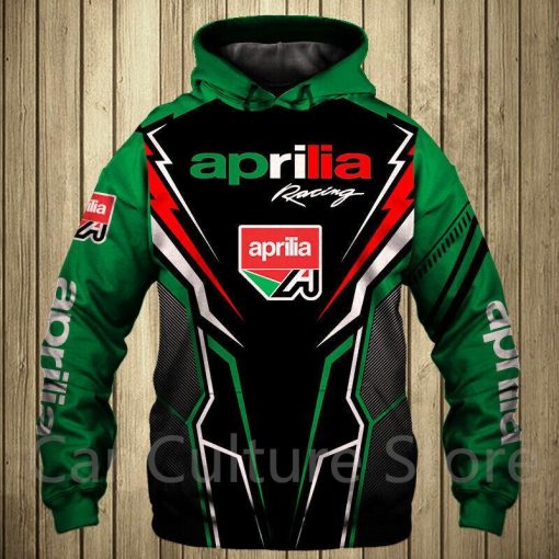 Aprilia Green Black Pullover Hoodie