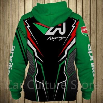Aprilia Green Black Pullover Hoodie