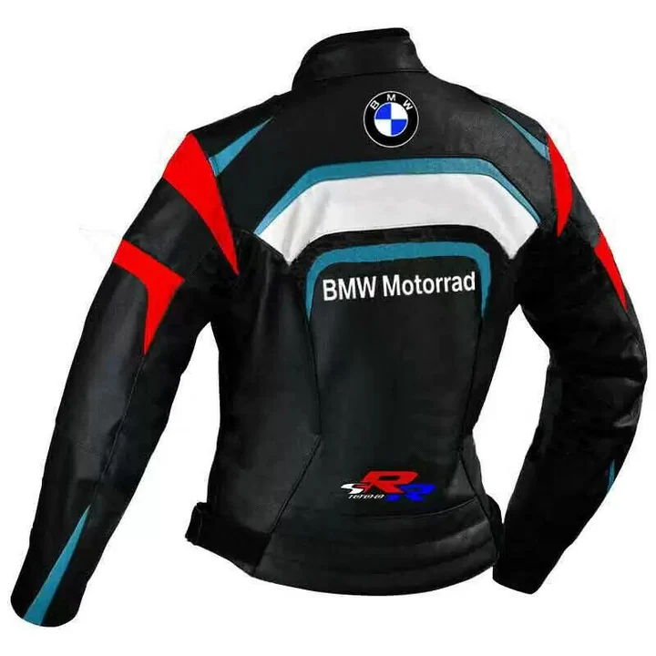 BMW MOTORRAD BY GSXR BLACK LEATHER RACING JACKET - Image 2