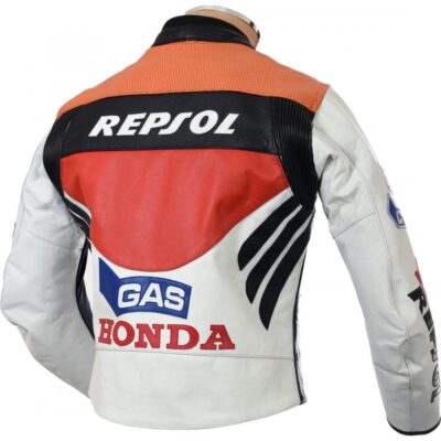 Honda Repsol Leather Motorcycle Racing Jacket