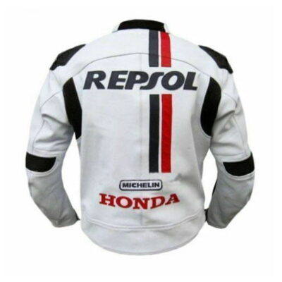 Honda Repsol Leather Motorcycle Racing Jacket