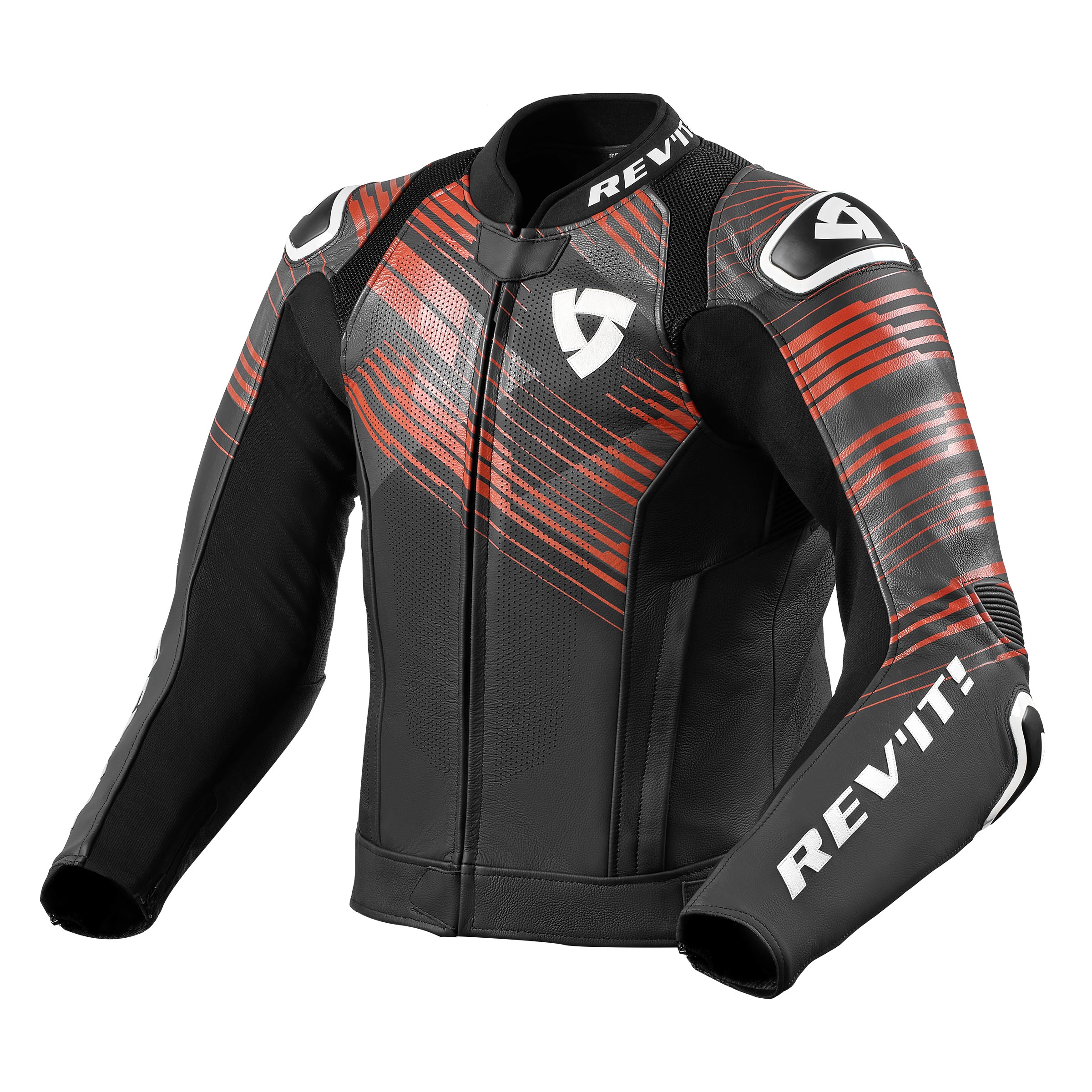 Revit Black RED Leather Jacket Replica