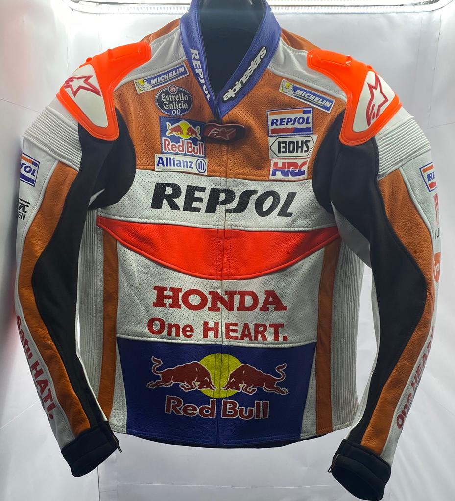 Honda Repsol Leather Motorcycle Racing Jacket