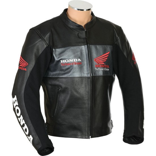 Honda Classic Leather Motorcycle Racing Jacket