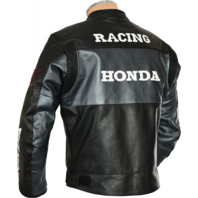 Honda Classic Leather Motorcycle Racing Jacket