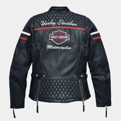 Women Miss Enthusiast h-d Triple Vent System Leather Jacket