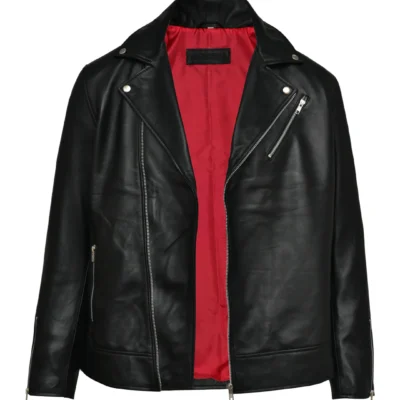 Biker Classic Men Fashion Cow-hide Leather Jacket